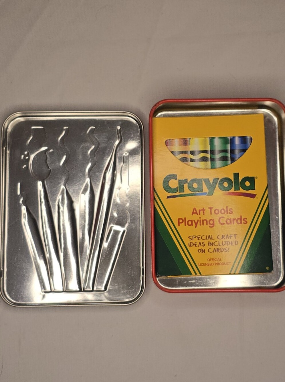 Crayola Art Tools Playing Cards Full Deck Crayons Collectible Tin & Craft Ideas